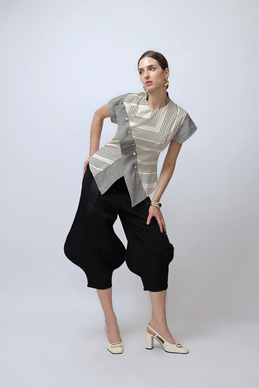 Bloom et Champs Linear Blouse