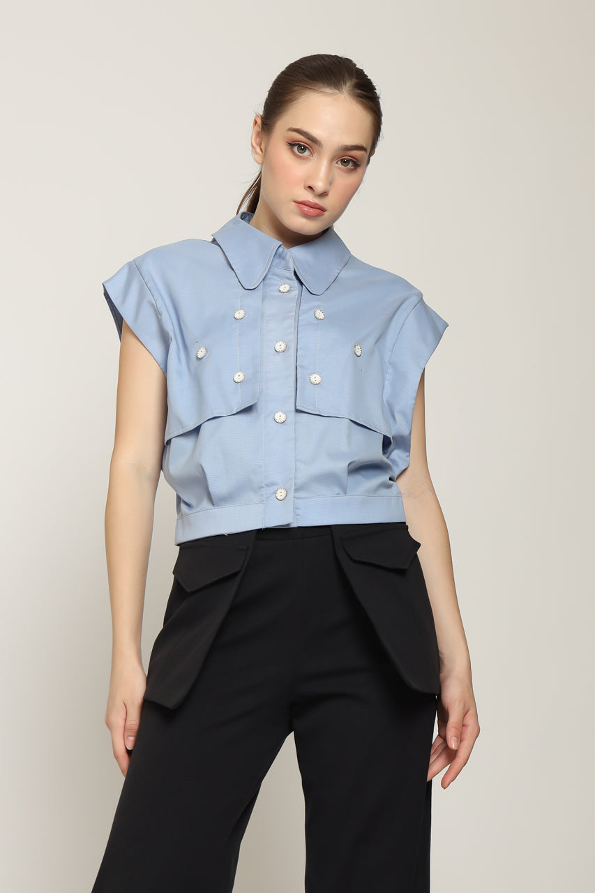 Bloom et Cotton Baby Blue Shirt
