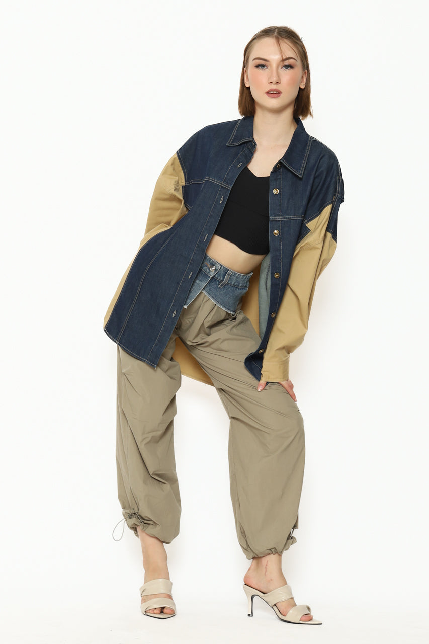 Bloom et Cotton Mocha Denim Shirt