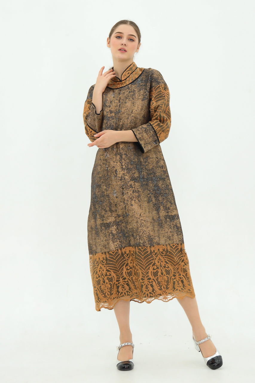 Bloom et Champs Dress Karung Jacquard
