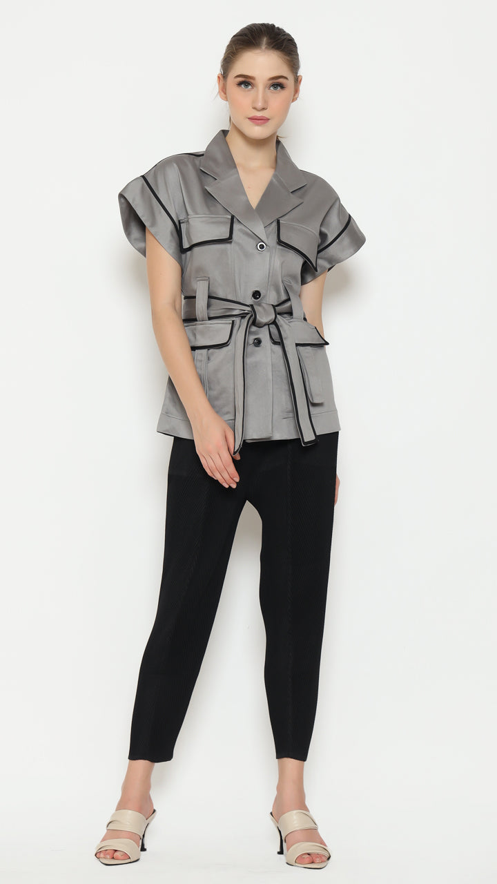 Bloom et Champs Safari Blouse Grey