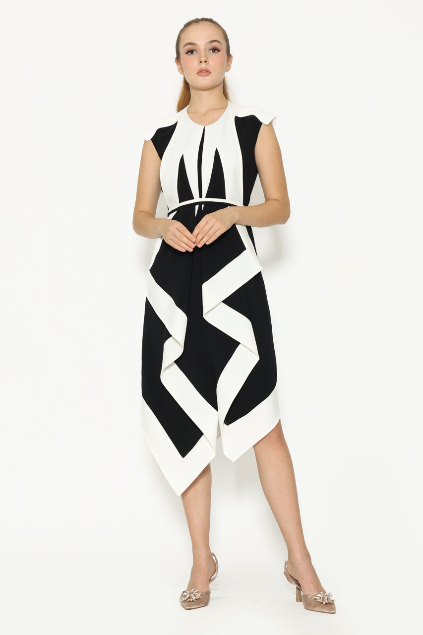 Bloom et Champs Assymetry Panda Dress