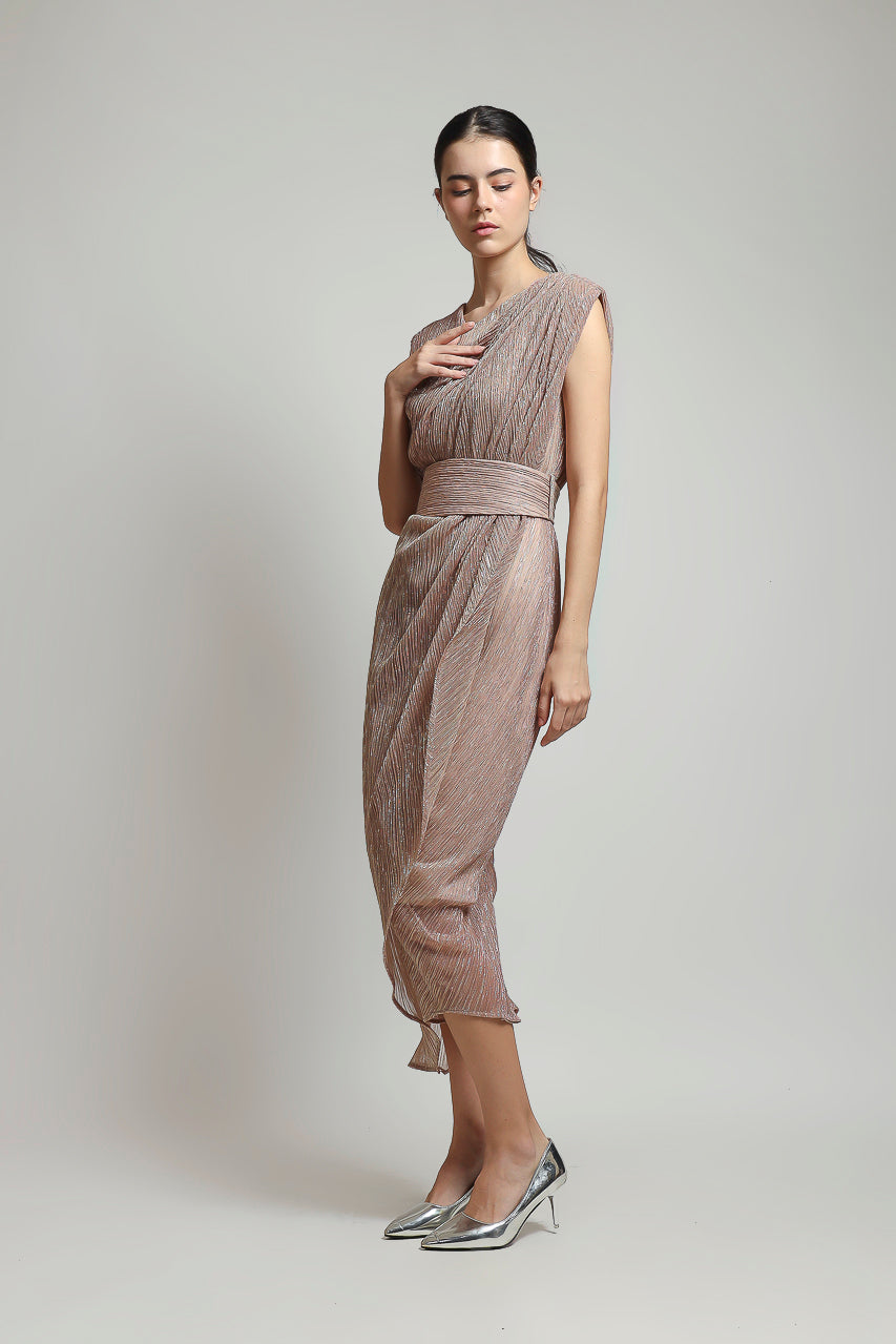 Bloom et Champs Silverish Dress Nude
