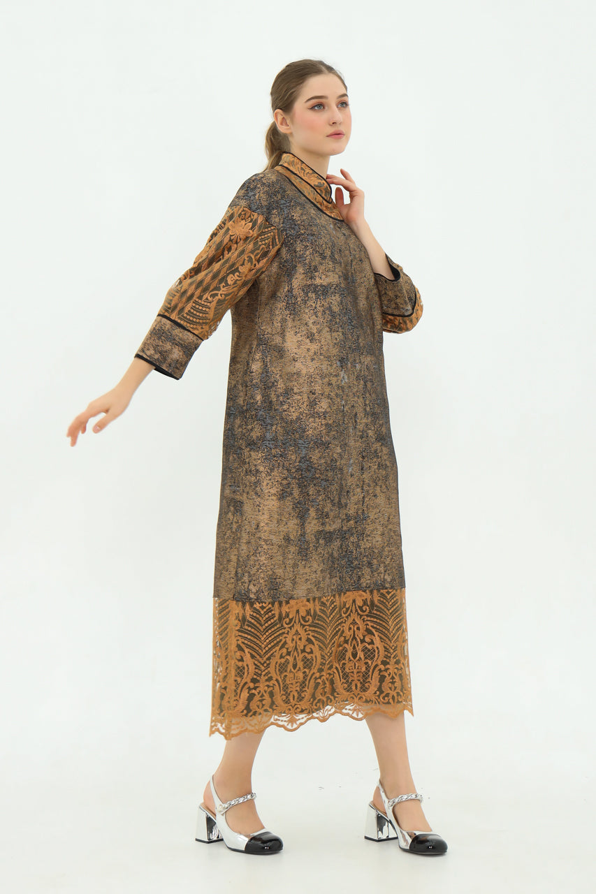 Bloom et Champs Dress Karung Jacquard