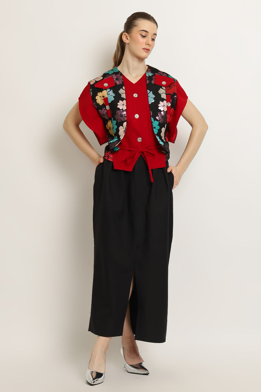 Bloom et Champs Batwing Top Floral