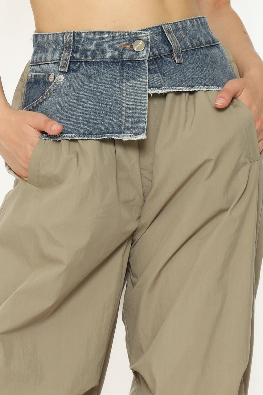 Bloom et Cotton Denim Jogger Pants