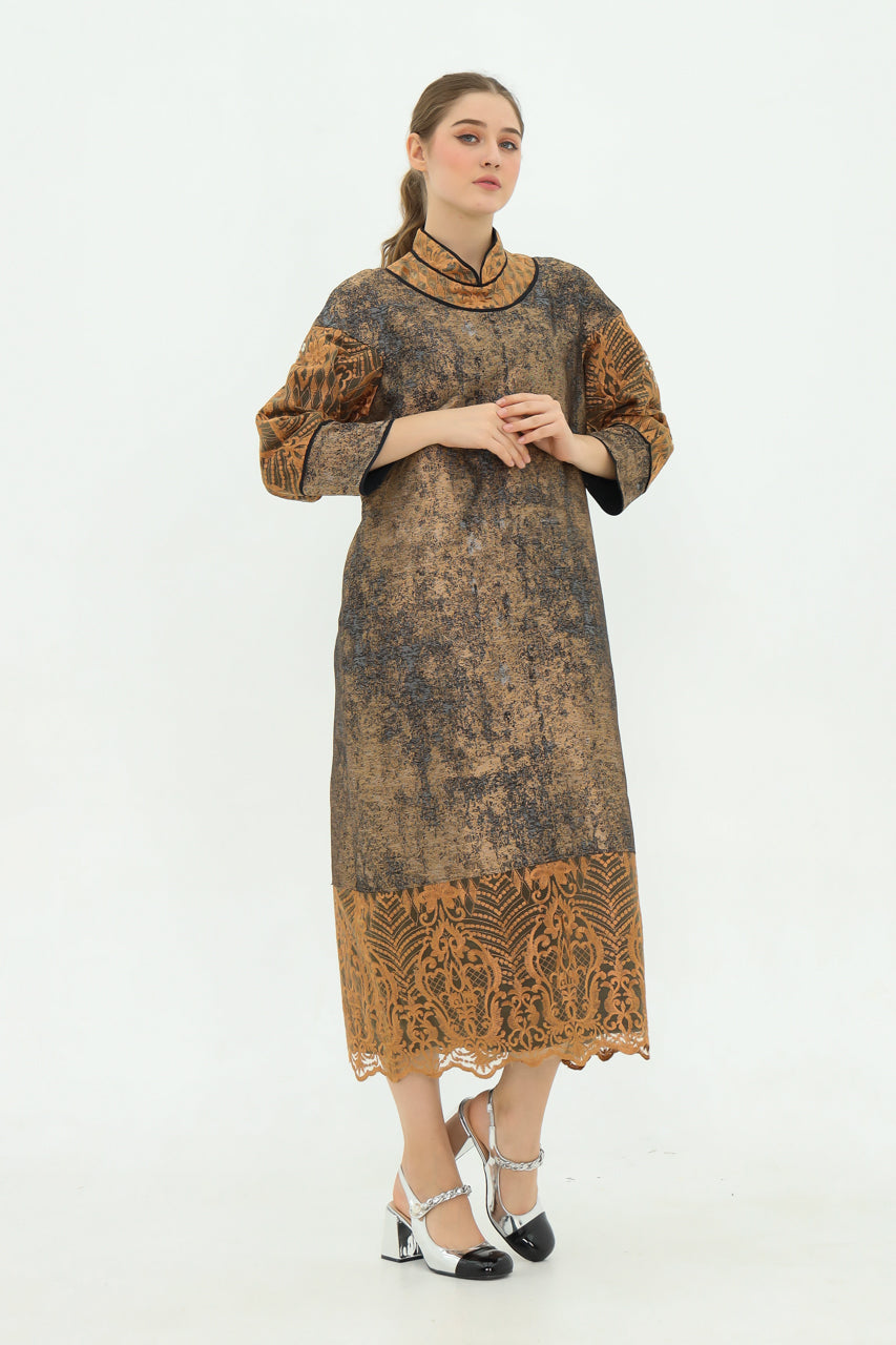 Bloom et Champs Dress Karung Jacquard