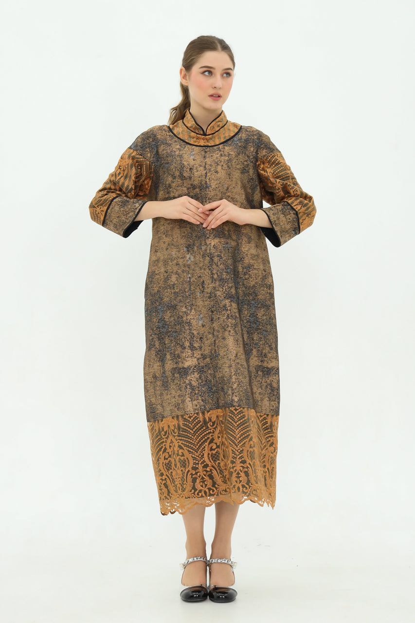 Bloom et Champs Dress Karung Jacquard