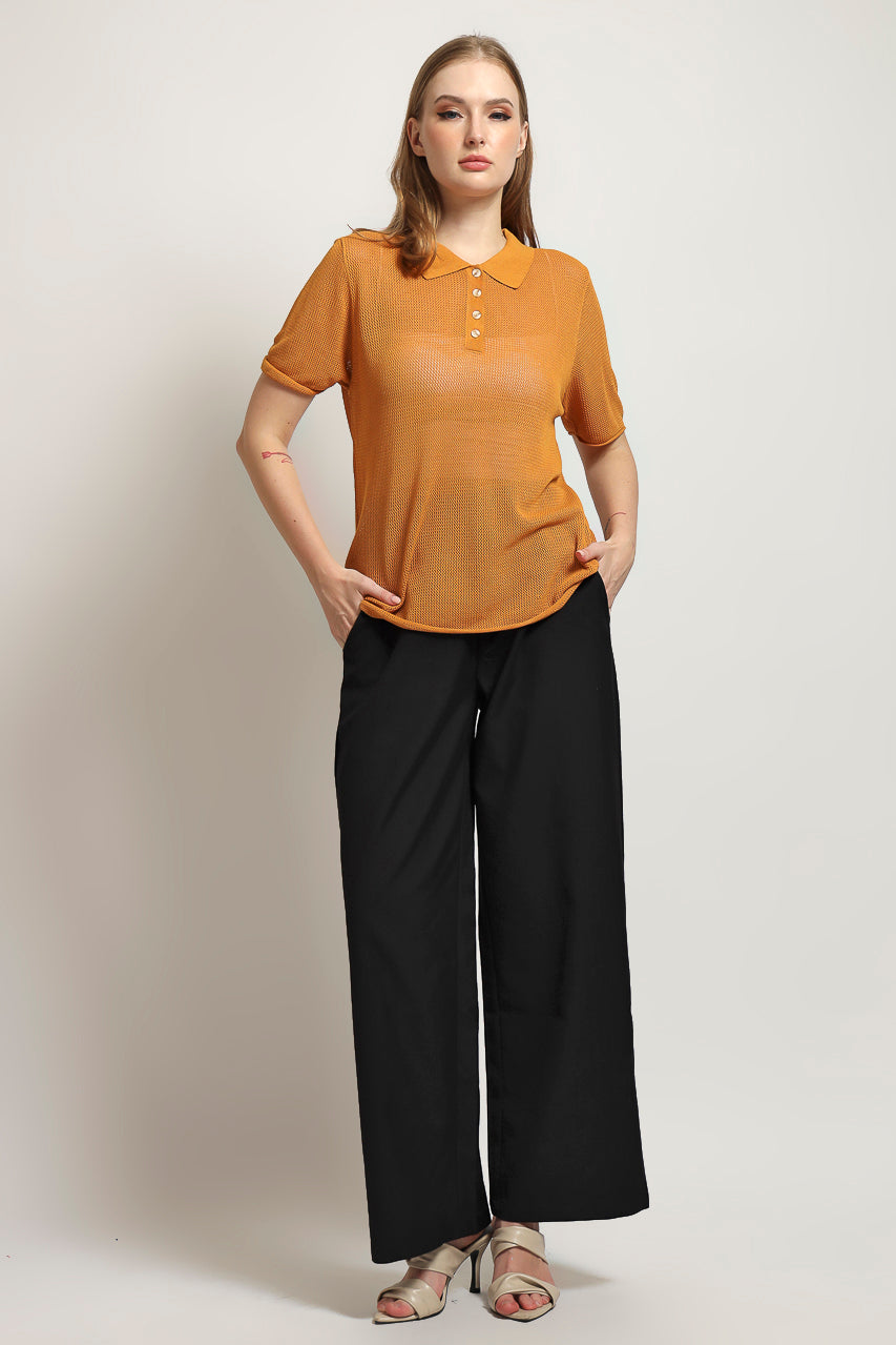 Bloom et Cotton Net Knit in Turmeric