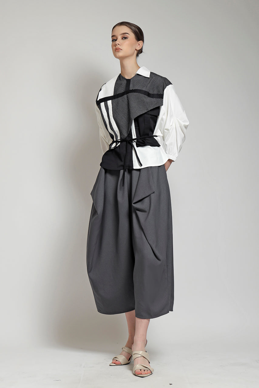 Bloom et Champs Kemeja Layer / Celana Kewer Abu