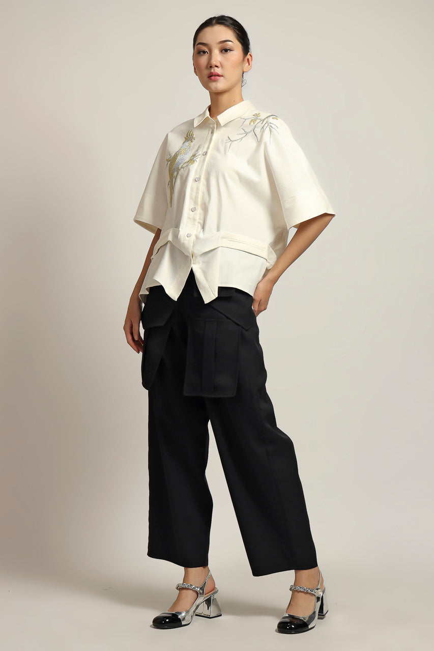 Bloom et Champs Kemeja Bordir Cacatu