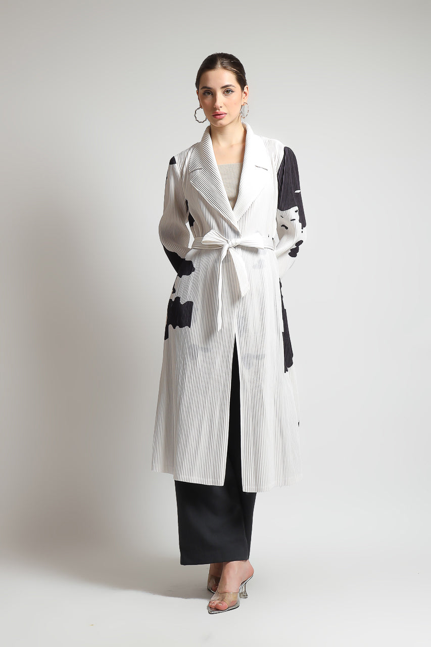 Bloom et Champs Long Panda Vest Pleats