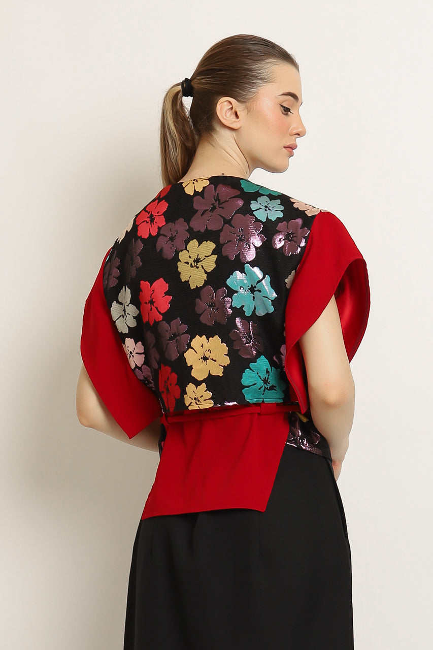 Bloom et Champs Batwing Top Floral