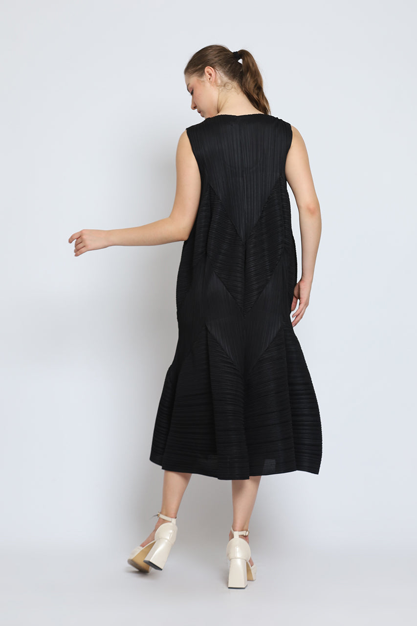 Bloom et Cotton Sleeveless Pleats Dress