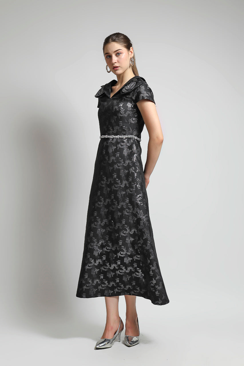 Bloom et Champs Rosies Jacquard Dress