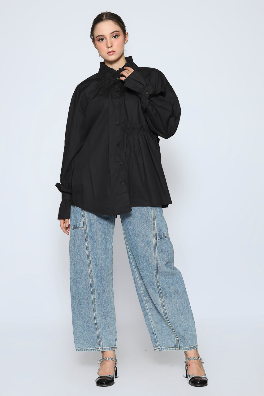 Bloom et Cotton High Neck Shirt