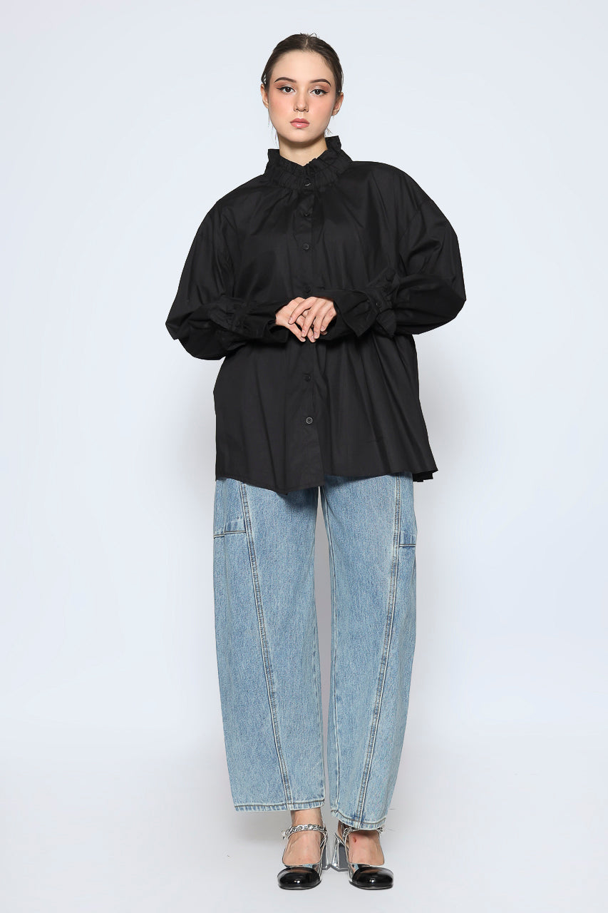 Bloom et Cotton High Neck Shirt