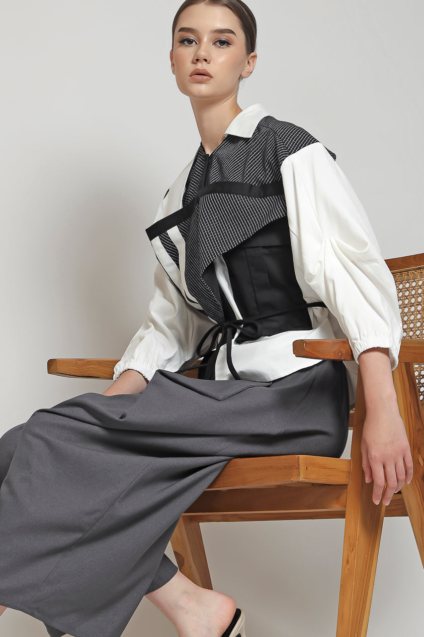 Bloom et Champs Kemeja Layer / Celana Kewer Abu