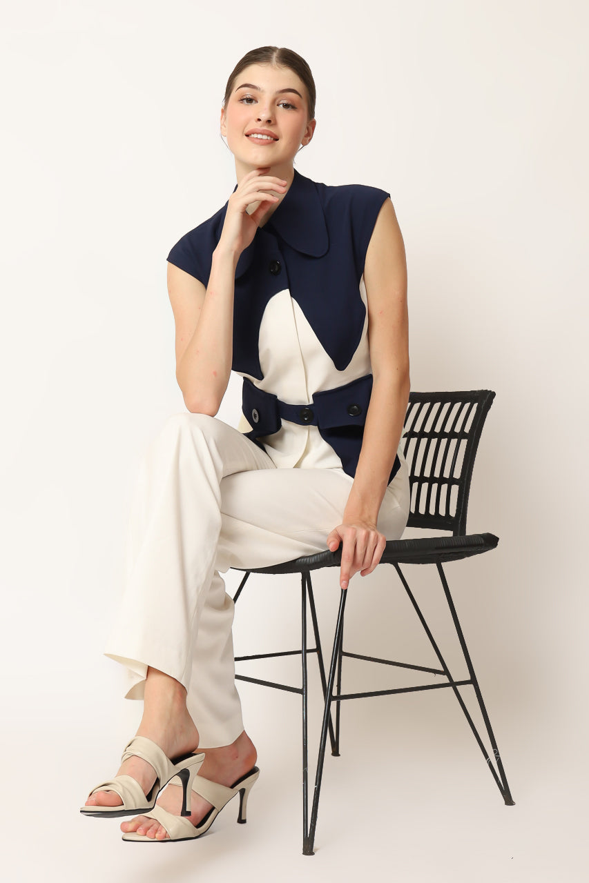 Bloom et Champs Top Segitiga Biru