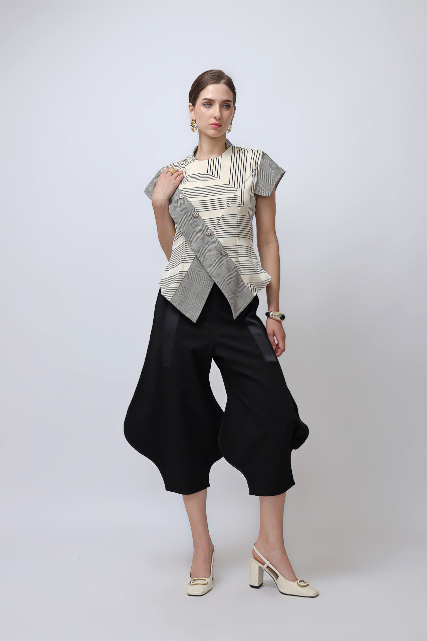 Bloom et Champs Linear Blouse