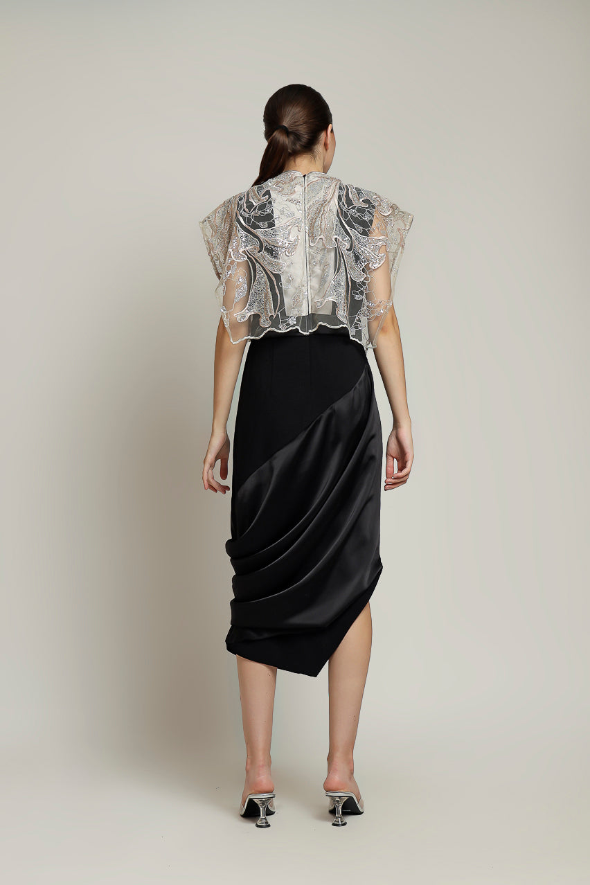 Bloom et Champs Dress Kotak Sequinned Nude