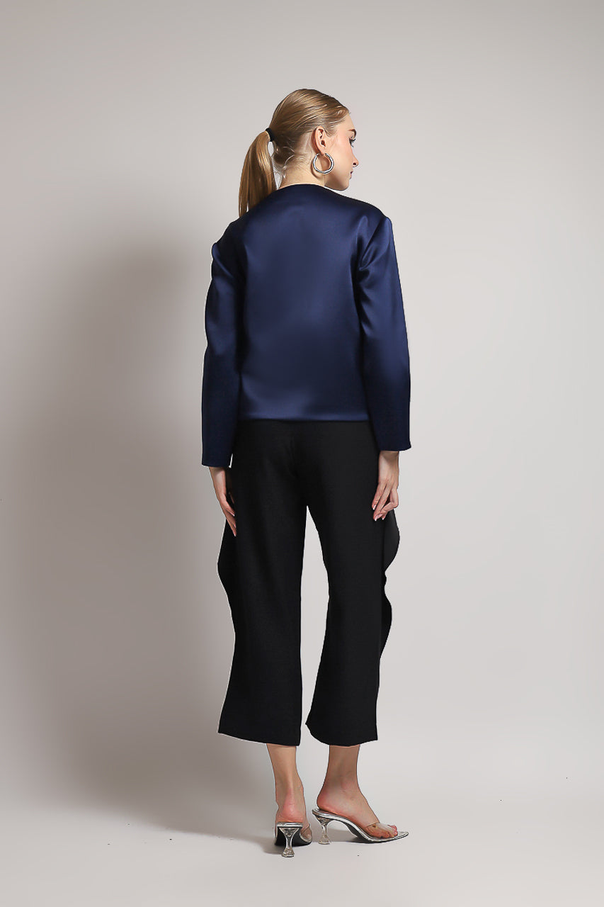 Bloom et Champs Royal Petal Blazer in Royal Navy