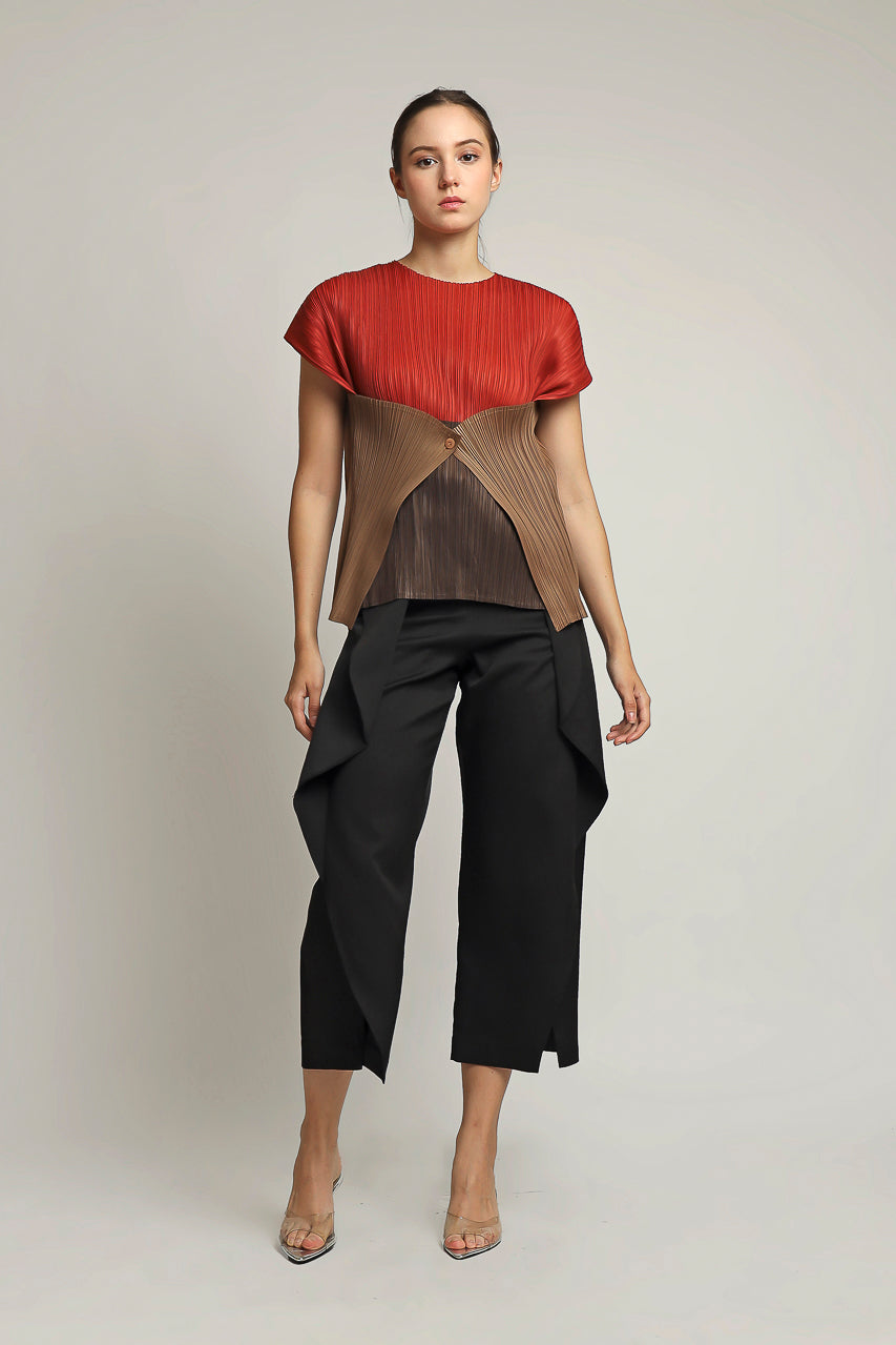 Bloom et Champs Three Tone Pleats