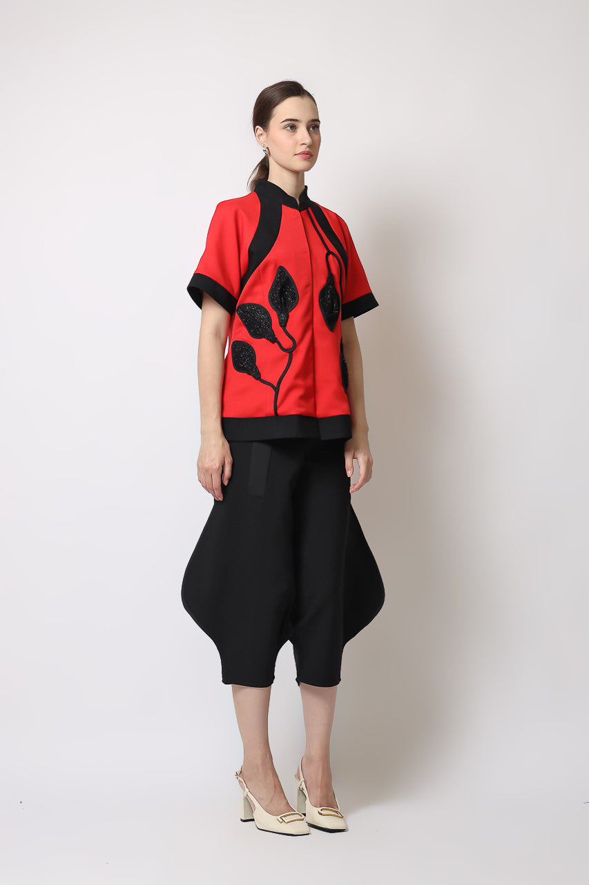 Bloom et Champs Red Lampion Blouse / Celana Terompet