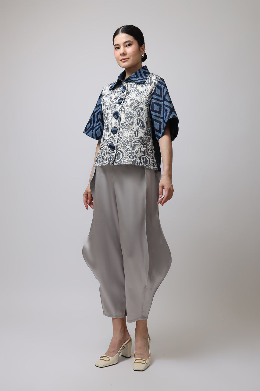 Bloom et Champs Denim Tribal Blouse/Doremi Silver Pants