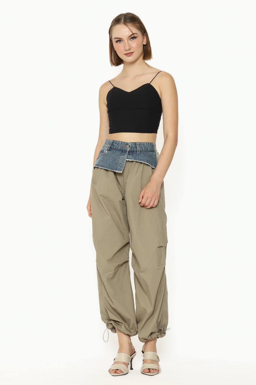 Bloom et Cotton Denim Jogger Pants