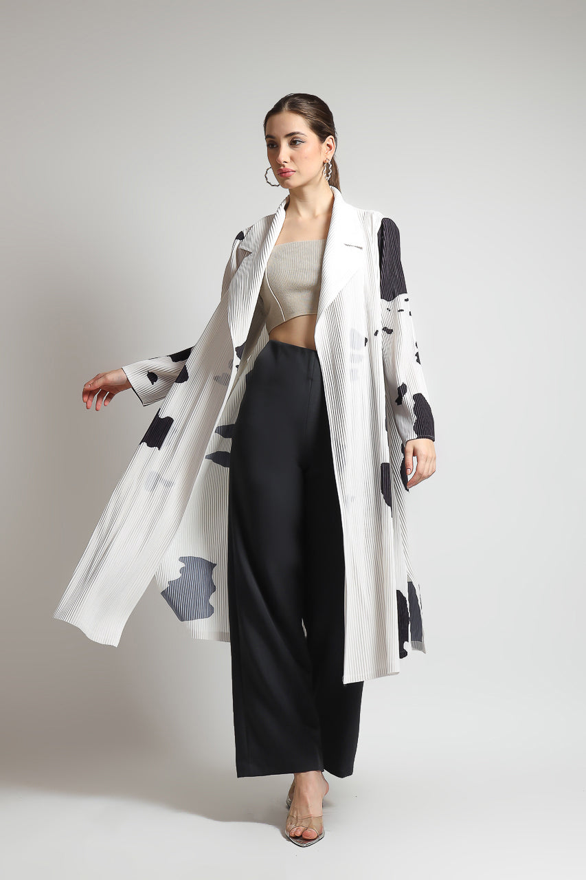Bloom et Champs Long Panda Vest Pleats