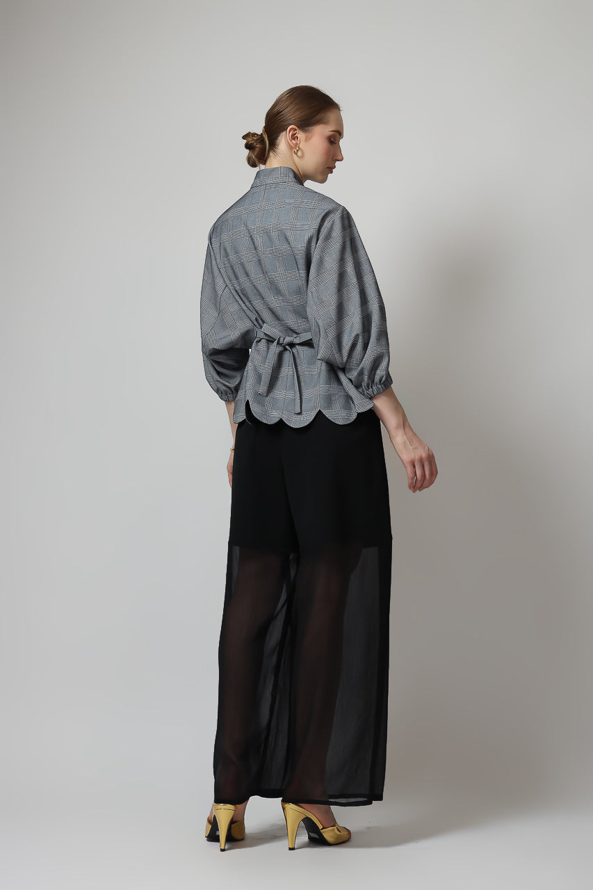 Bloom et Champs Pinnacle Shirt in Grey Checkered