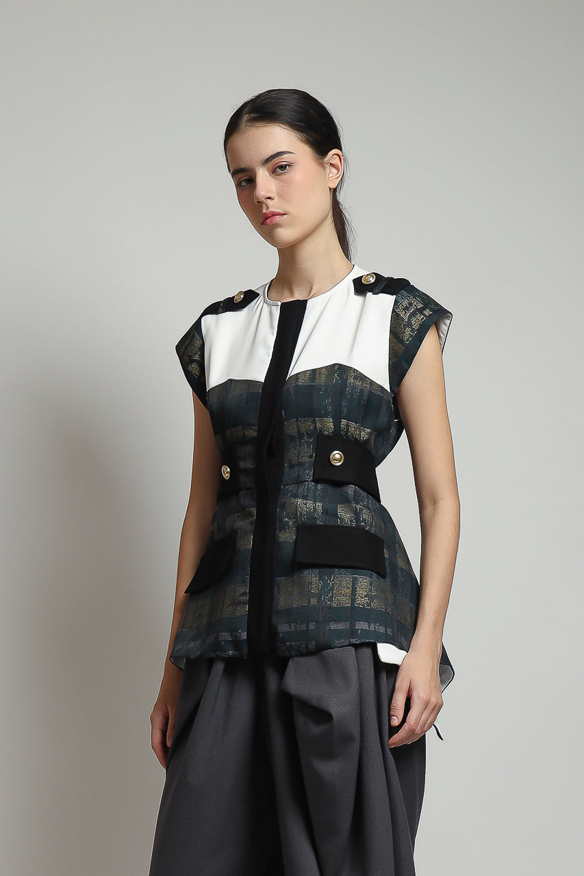 Bloom et Champs Top Sayap in Abstract/Celana Kewer Abu