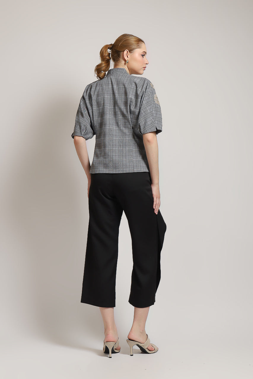 Bloom et Champs Caramel Blazer with Brocade