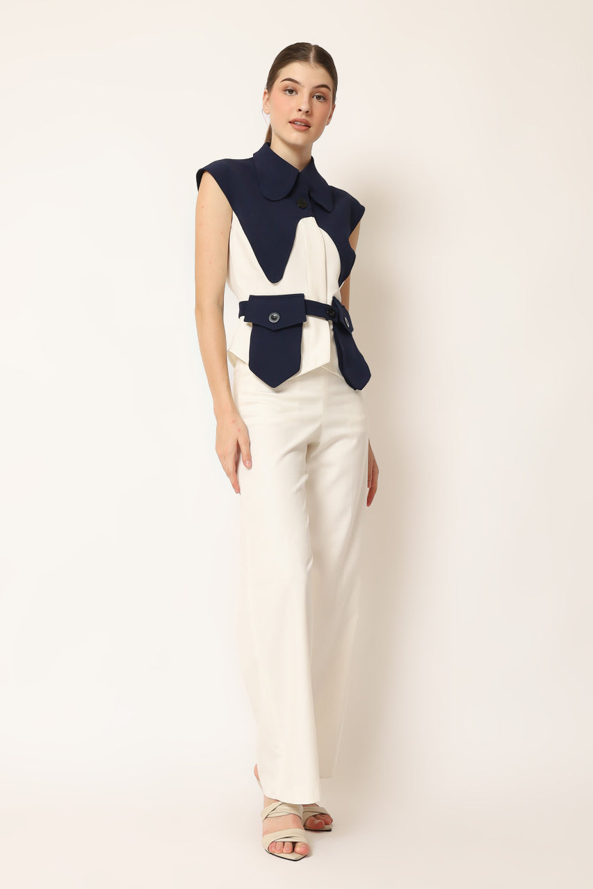 Bloom et Champs Top Segitiga Biru