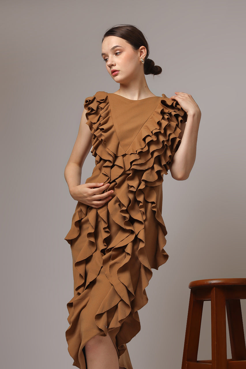 Bloom et Champs Dress Rumbai Caramel