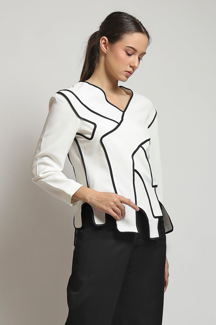 Bloom et Champs Top Assymetry Long Sleeved