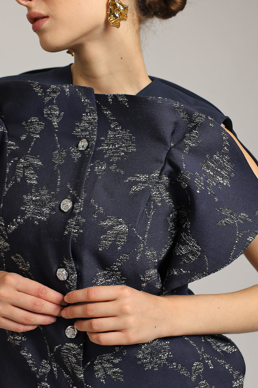 Bloom et Champs Ranting Blouse Navy