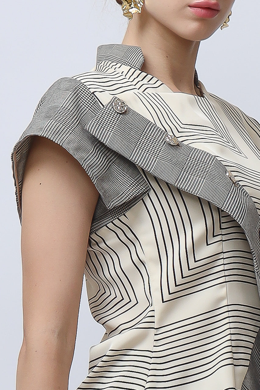 Bloom et Champs Linear Blouse