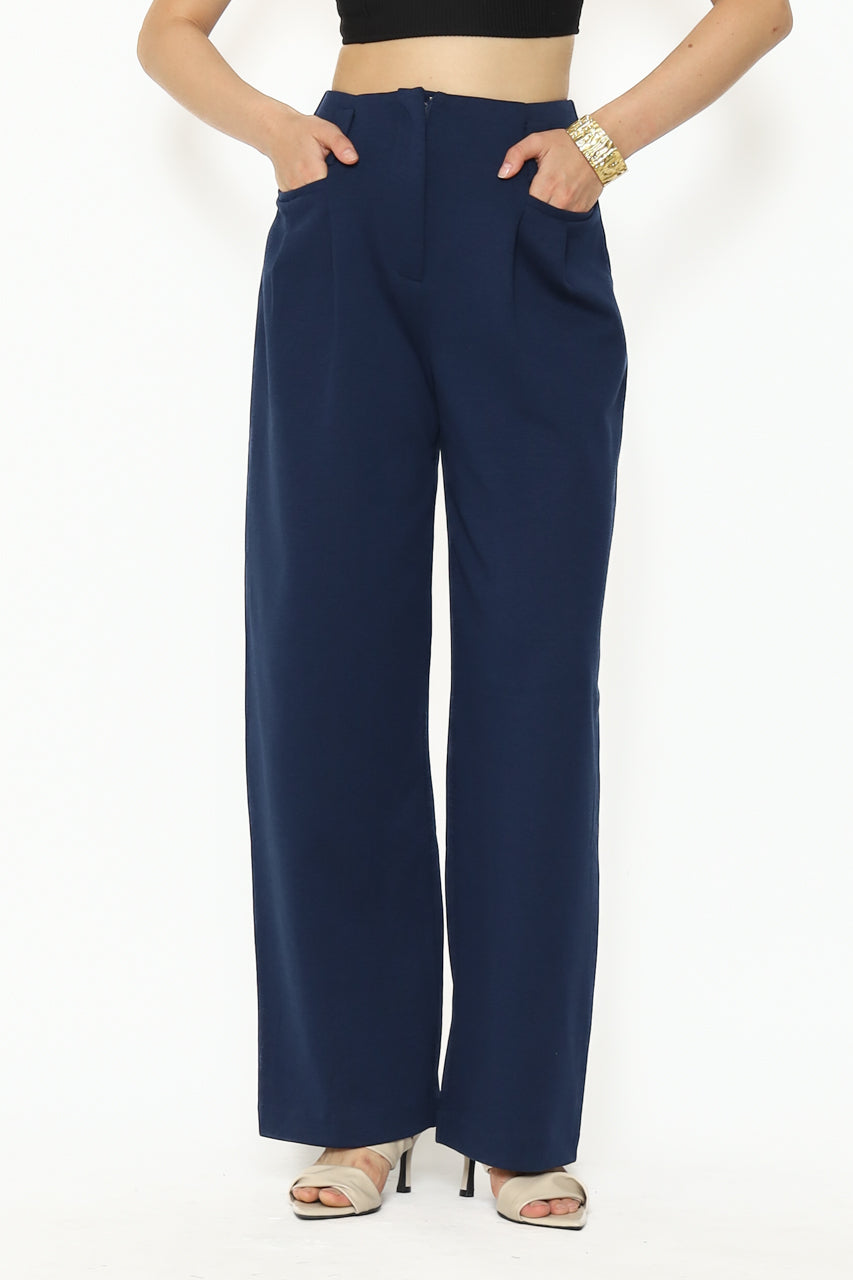 Bloom et Cotton Navy Interlock Pants