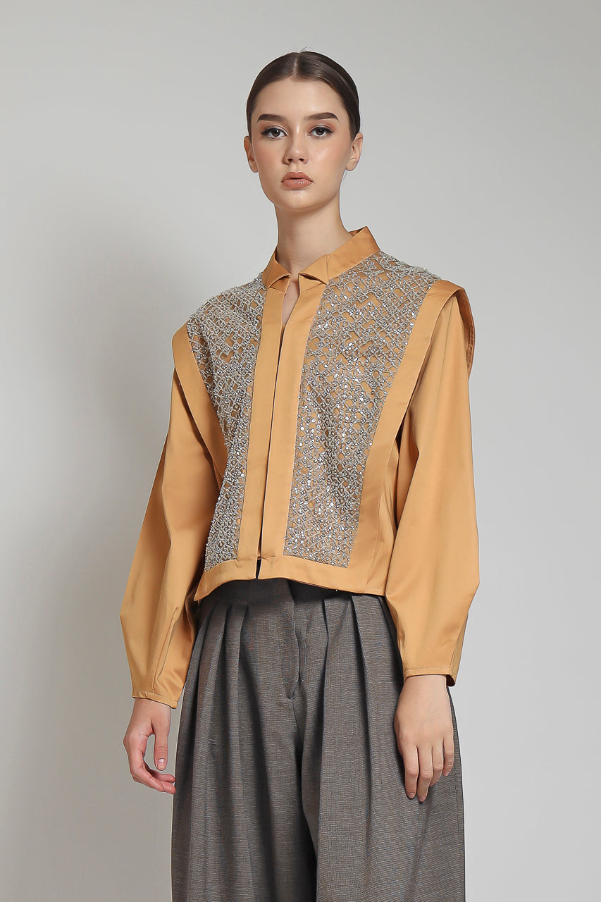 Bloom et Champs Kemeja Kotak / Mocha Zest Pants