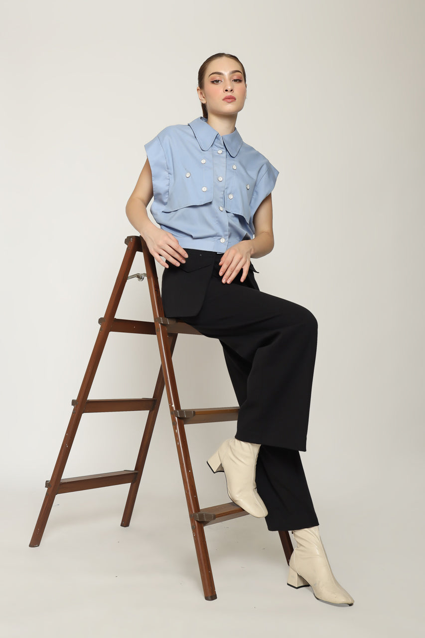 Bloom et Cotton Baby Blue Shirt