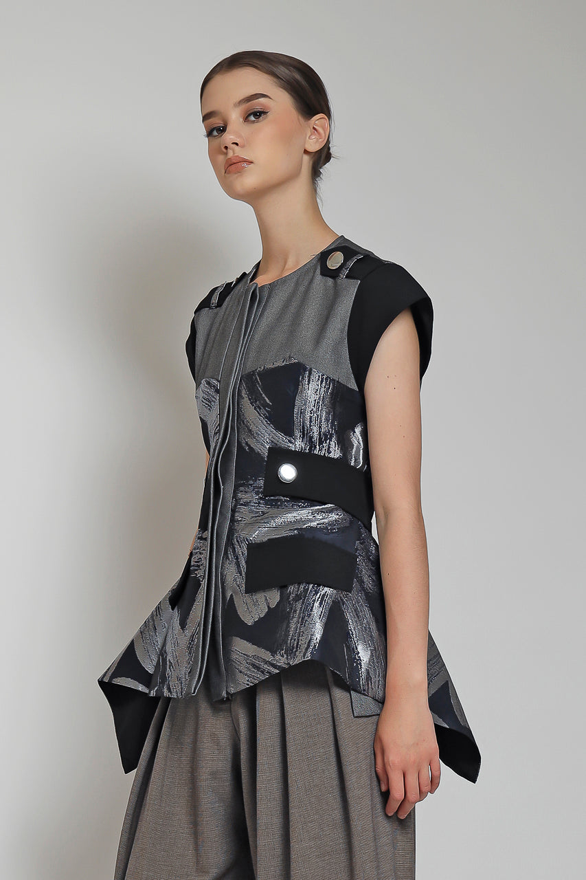 Bloom et Champs Top Jacquard Sayap / Zest Pants Mocha