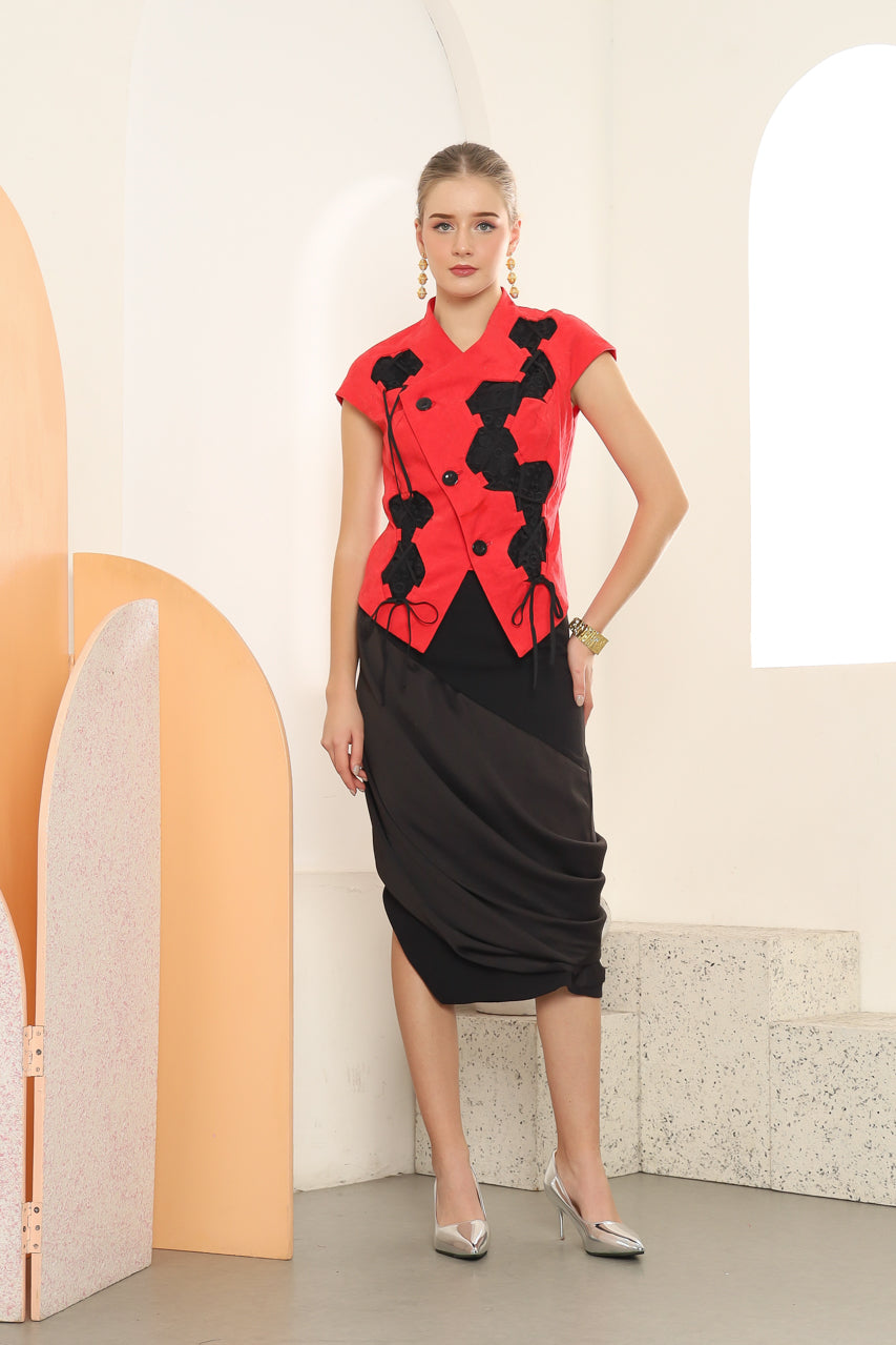 Bloom et Champs Kimono Origami Merah