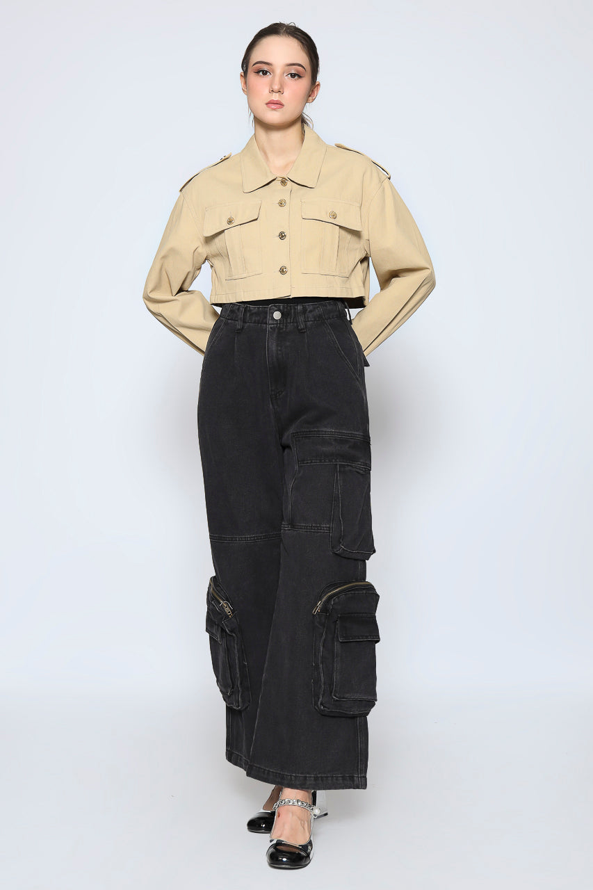 Bloom et Champs Beige Corduroy Jacket