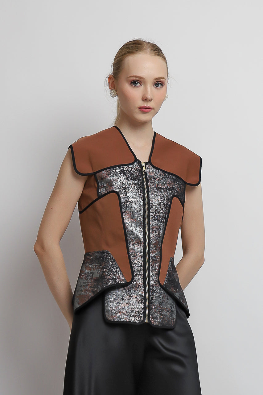 Bloom et Champs Top Jacket Caramel