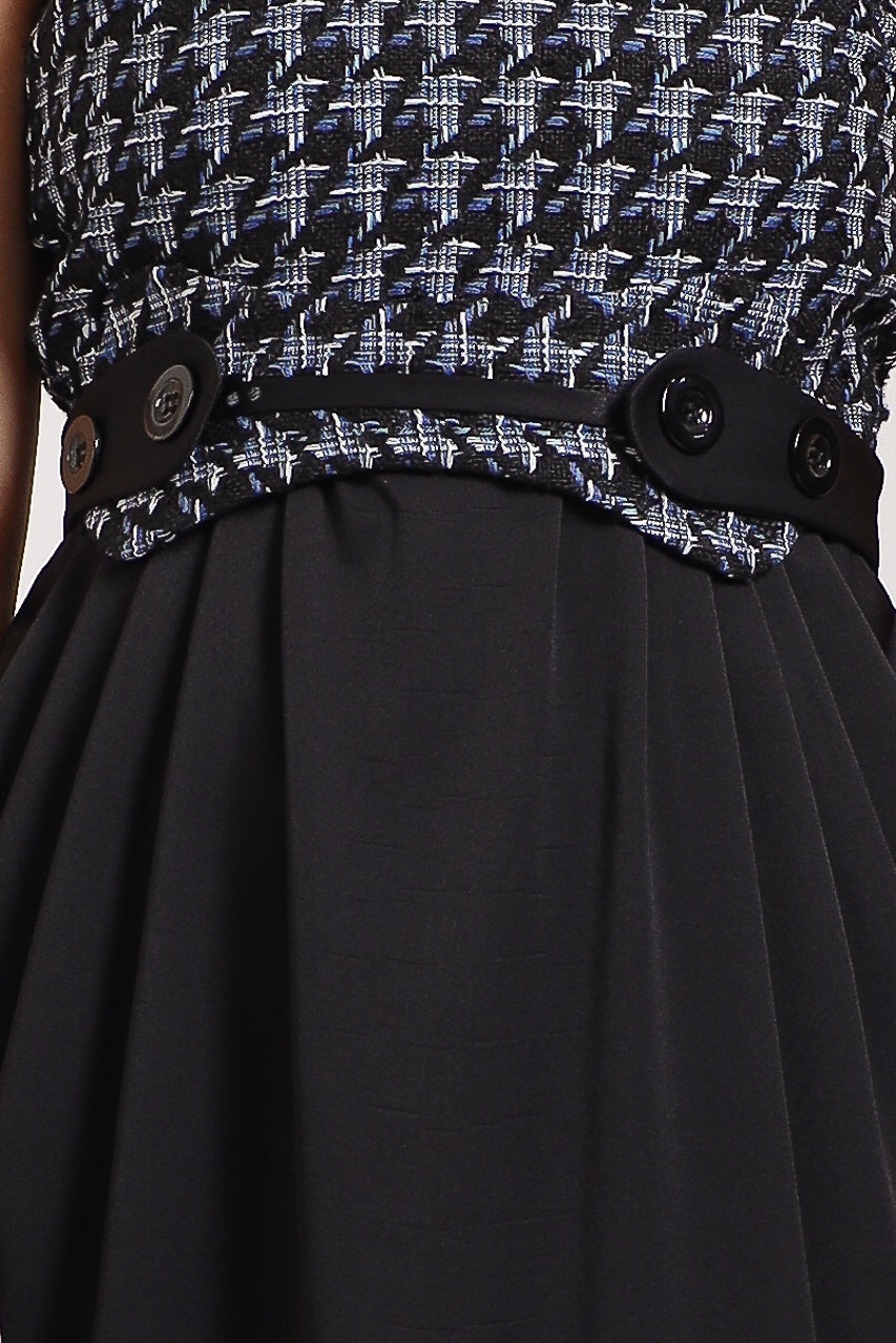 Bloom et Champs Tweed Navy Dress