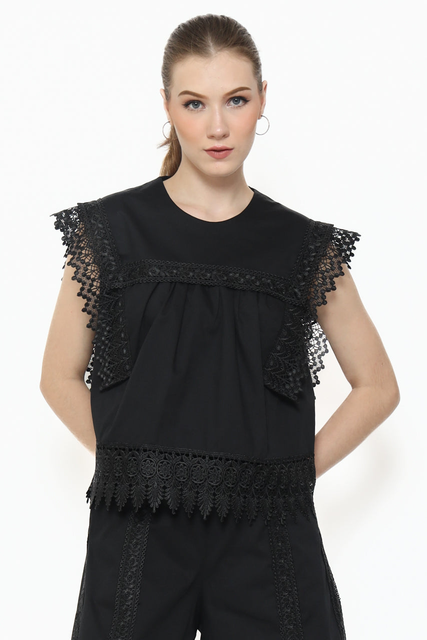 Bloom et Champs Kemeja Katun Renda