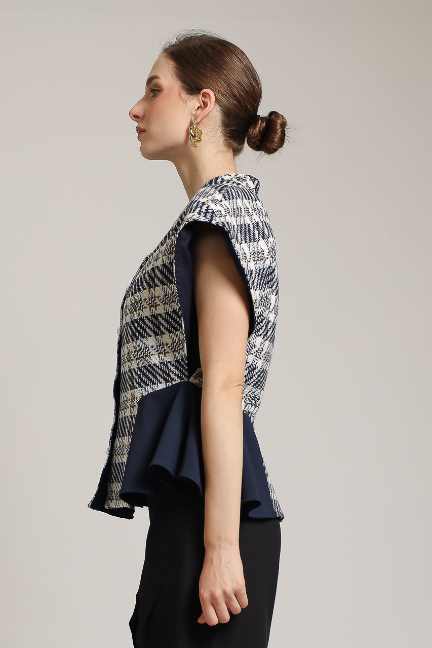 Bloom et Champs Tassel Tweed Navy