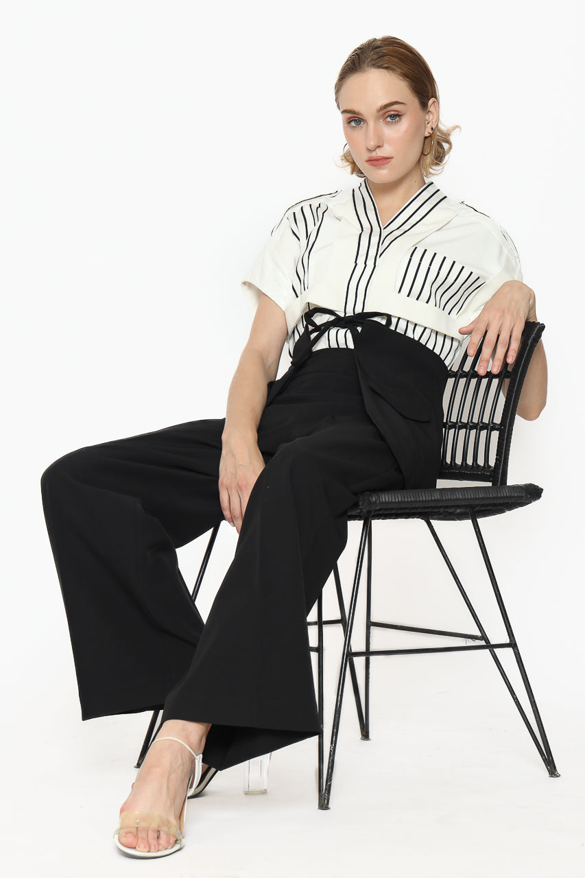 Bloom et champs Kemeja Salur Kombinasi